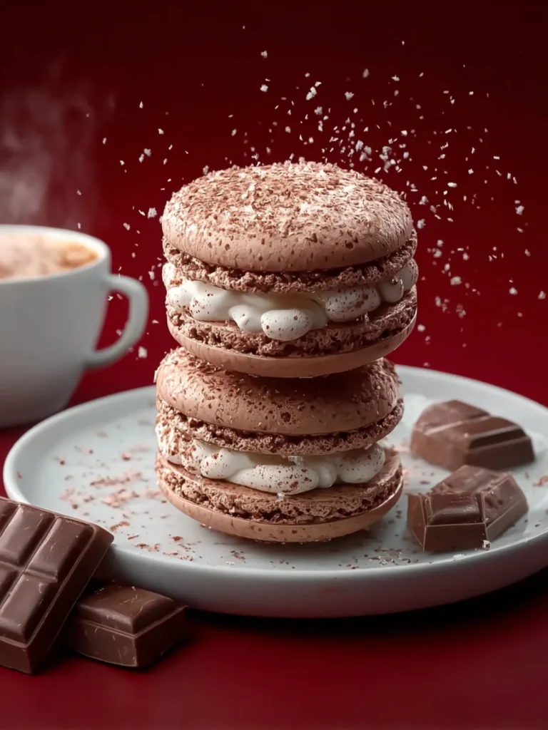 Hot Chocolate Macaron Recipe First Image