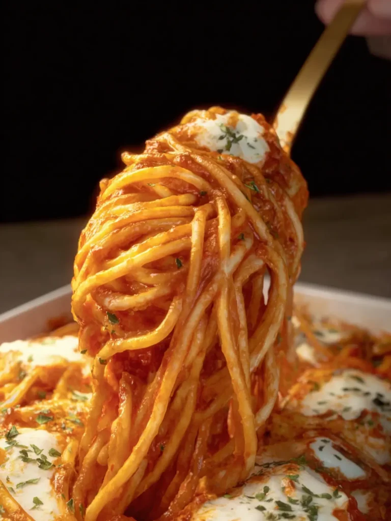 Creamy Italian-Style Baked Spaghetti First Image