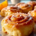 Homemade Glazed Orange Rolls First Image