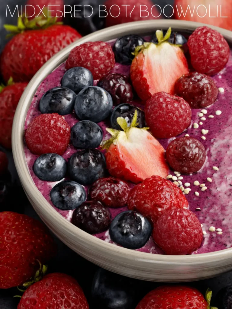 Mixed Berry Smoothie Bowl First Image
