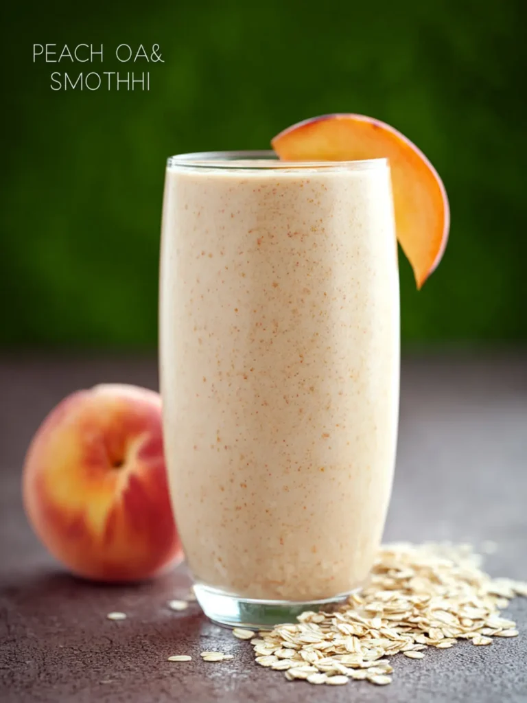Peach & Oatmeal Smoothie First Image