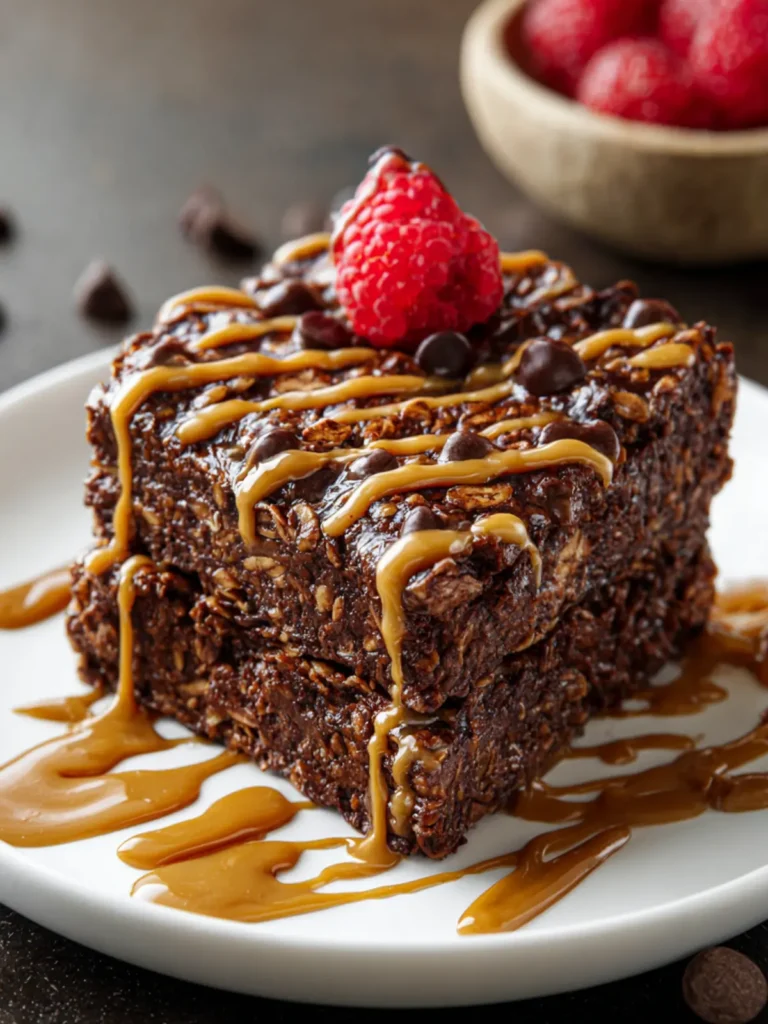 Peanut Butter Brownie Baked Oatmeal First Image