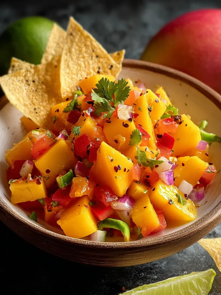Sweet & Spicy Fresh Mango Habanero Salsa Recipe First Image
