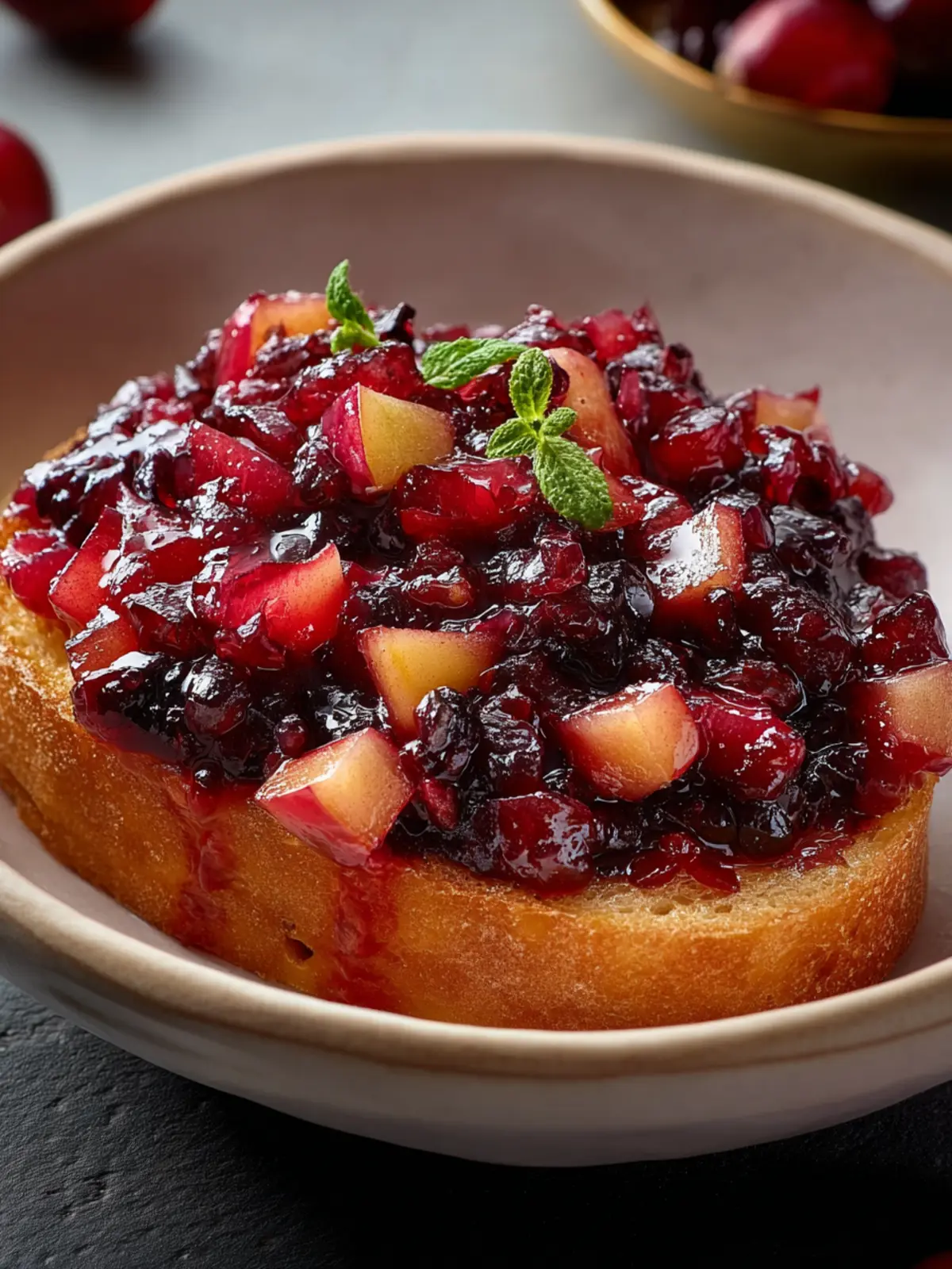 Apple Cranberry Chutney: Irresistibly Bold Crostini Delight