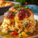 Chicken Bubble Biscuit Casserole First Image