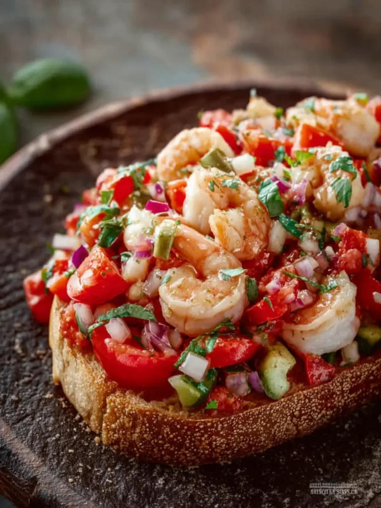 Shrimp Bruschetta Recipe First Image