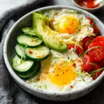 Viral High Protein Eggs and Cottage Cheese Breakfast Bowl First Image