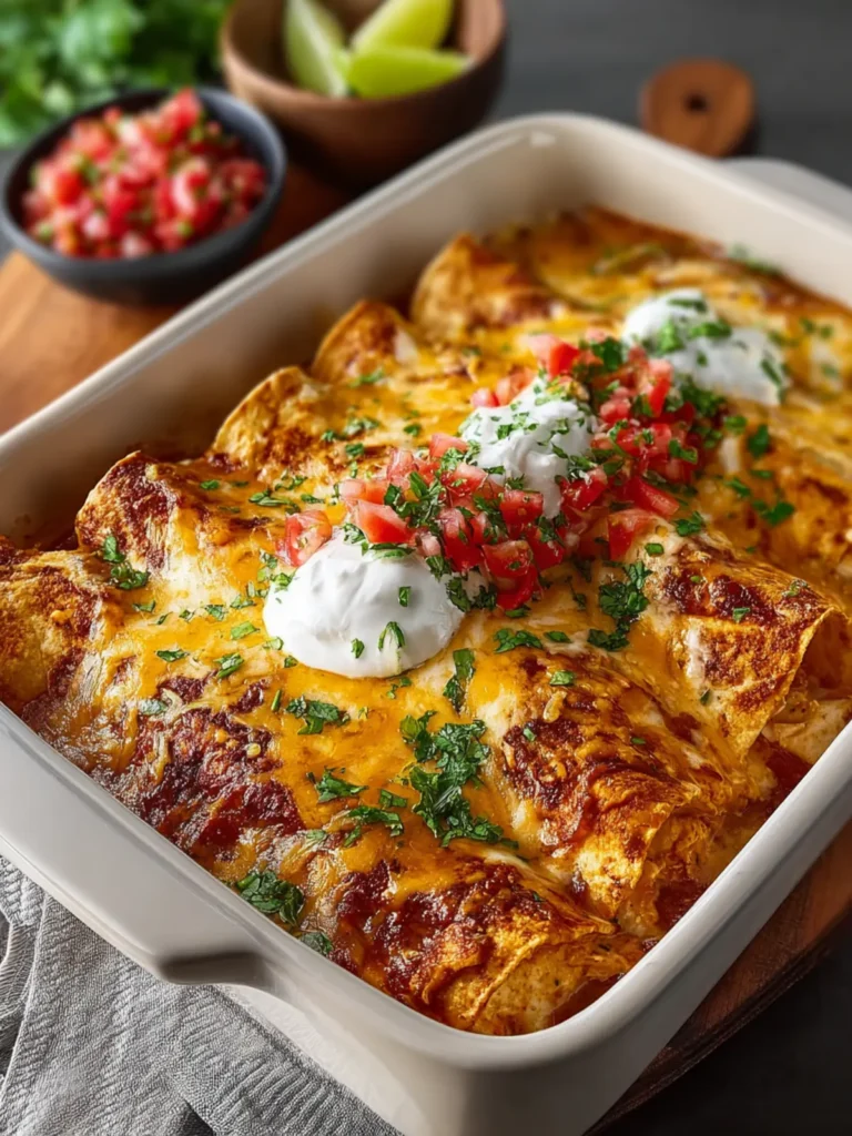 Cream Cheese Chicken Enchiladas First Image