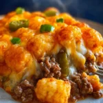 Cheesy Ground Beef & Tater Tot Casserole First Image
