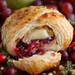 Baked Cranberry and Brie Puff Pastry First Image