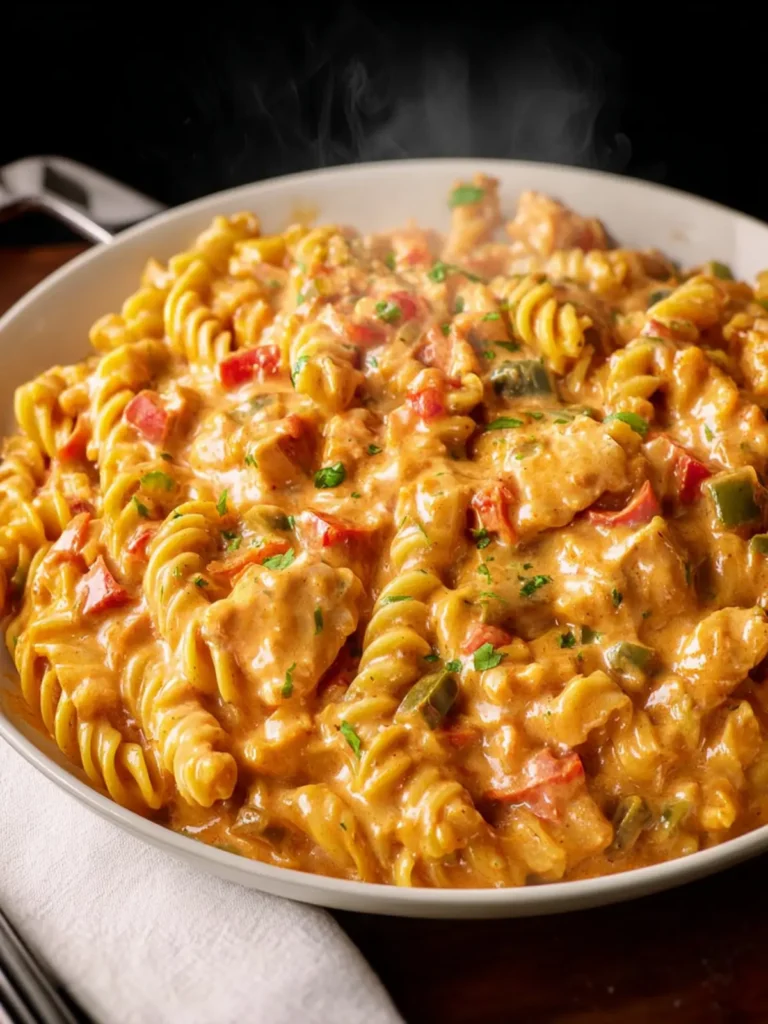 Cheesy Rotel Chicken Pasta First Image