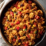 Chicken Taco Skillet with Rice, Easy One Pan Recipe First Image