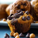 Chocolate Peanut Butter Banana Muffins First Image