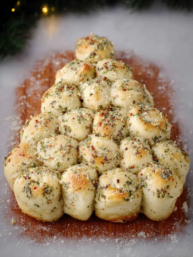 Christmas Tree Garlic Pull-Apart Rolls First Image
