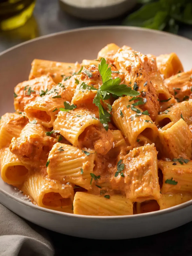 Creamy Tomato Rigatoni Pasta First Image