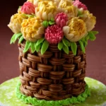 Flower Basket Cake {Basketweave} First Image