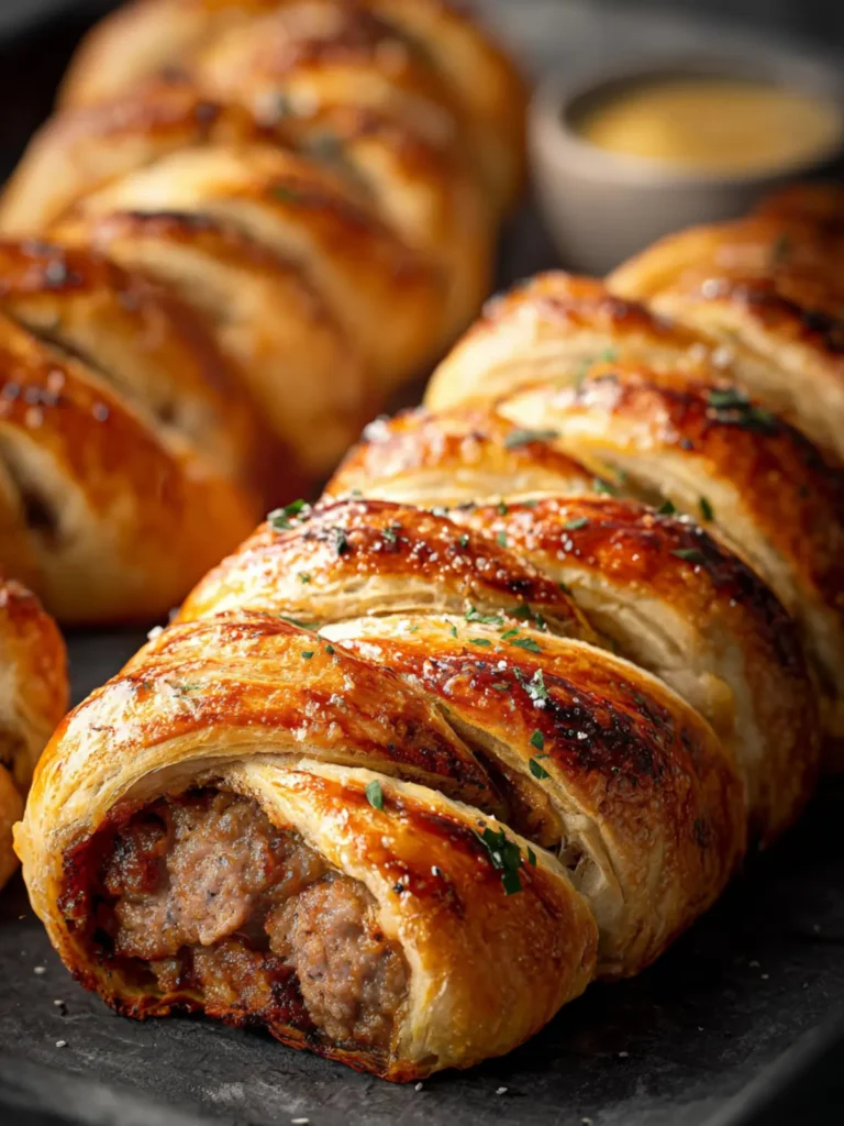 Braided Italian Sausage Rolls First Image