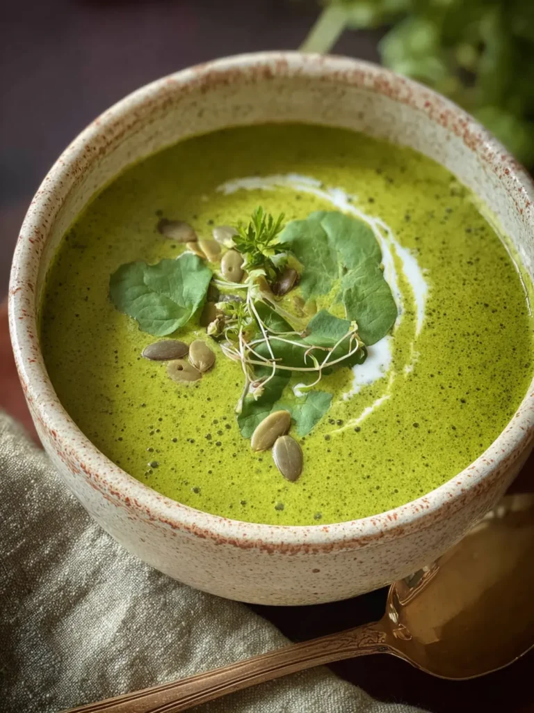 Green Goddess Soup Recipe (Healthy Immunity-Boosting) First Image