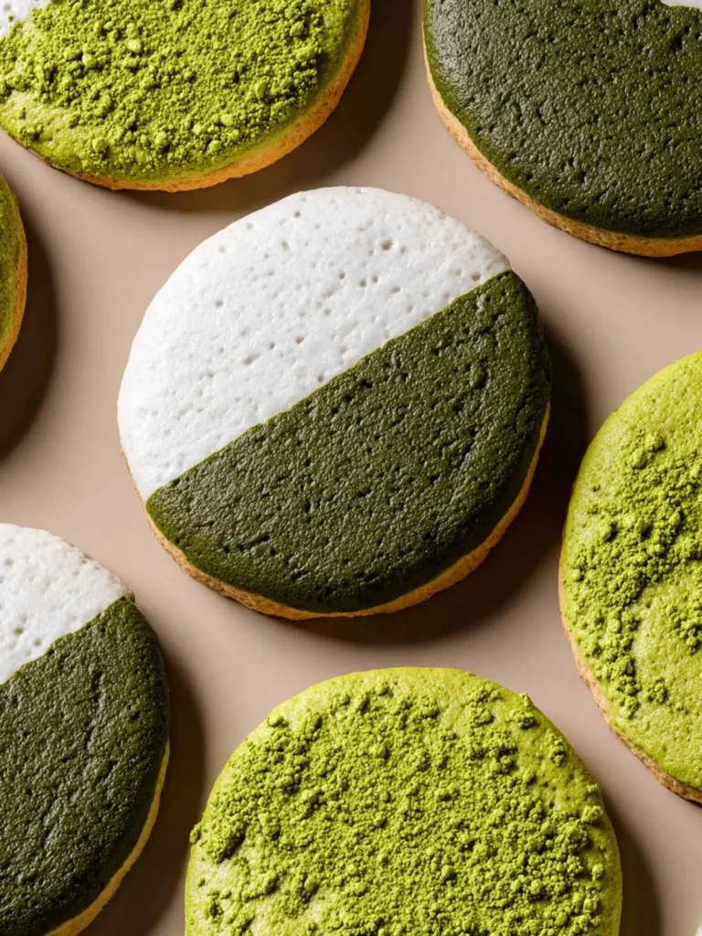 Matcha Black and White Cookies First Image
