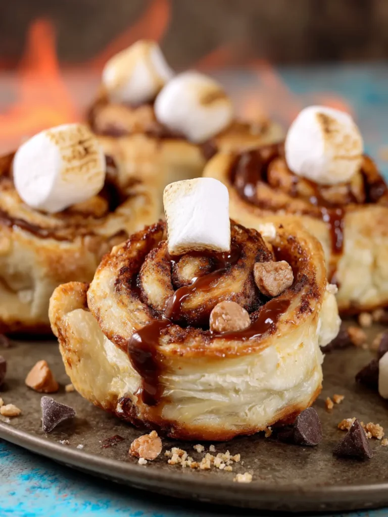 Peanut Butter S’mores Sweet Rolls First Image