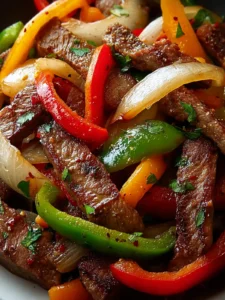 Pepper Steak with Bell Peppers and Onion First Image