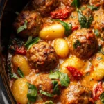 Slow Cooker Tuscan Meatballs With Gnocchi First Image