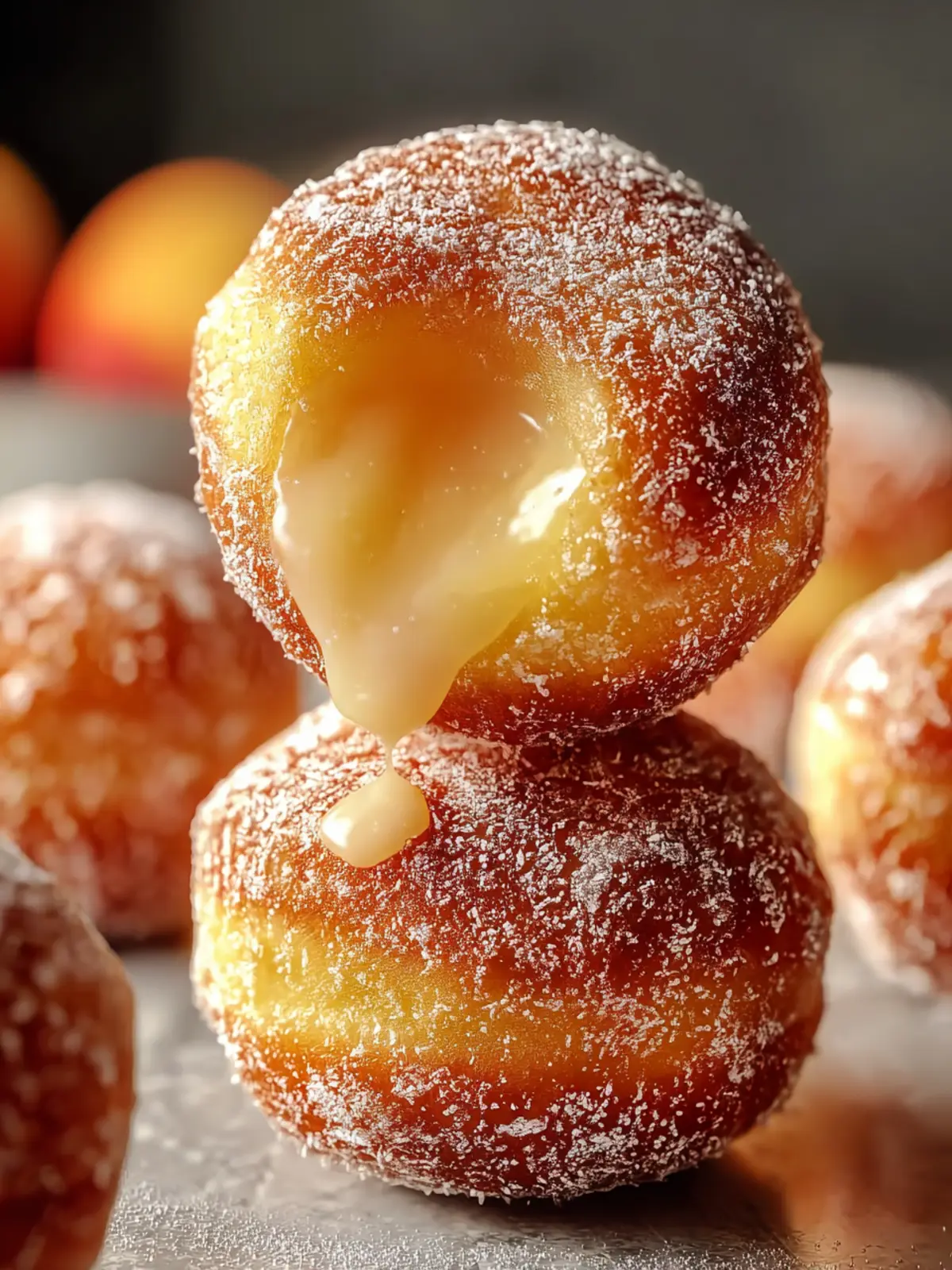 Peach Bellini Bomboloni Donuts: Irresistibly Sweet Delights